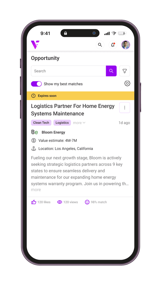 Varmodel partnership platform interface